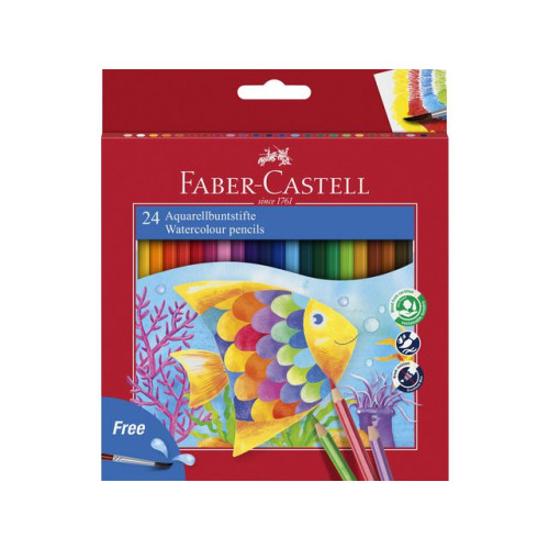 FABER-CASTELL Akvarellpenna FABER-CASTELL 24 färger