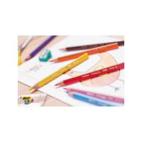 Produktbild för Färgpennna BIC Kids triangel 12 färger