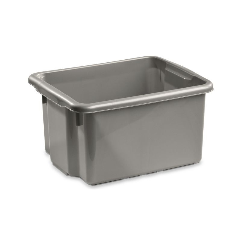 Produktbild för Förvaringsbox 15 L silver