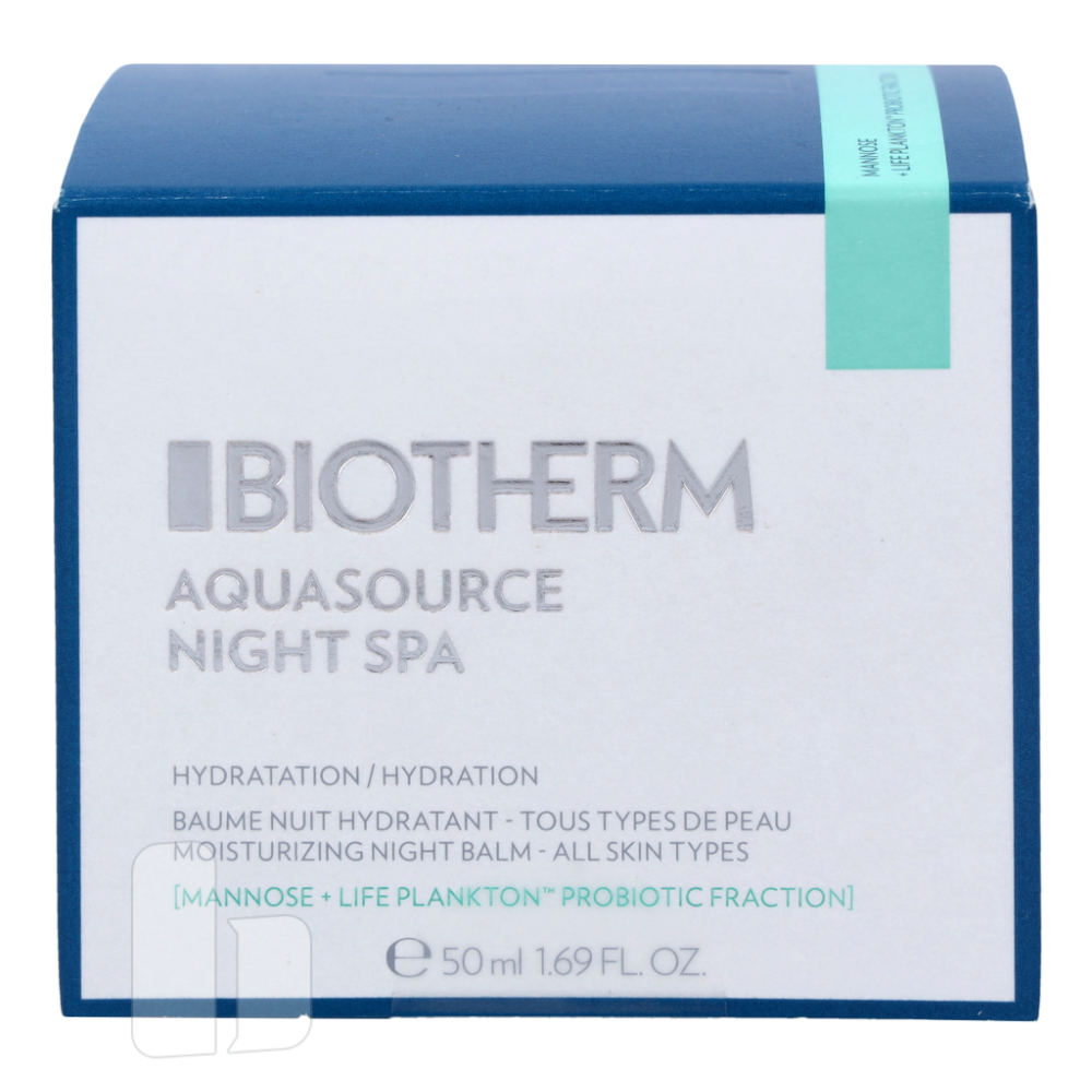 Produktbild för Biotherm Aquasource Night Spa For All Skin Types 50 ml Dam