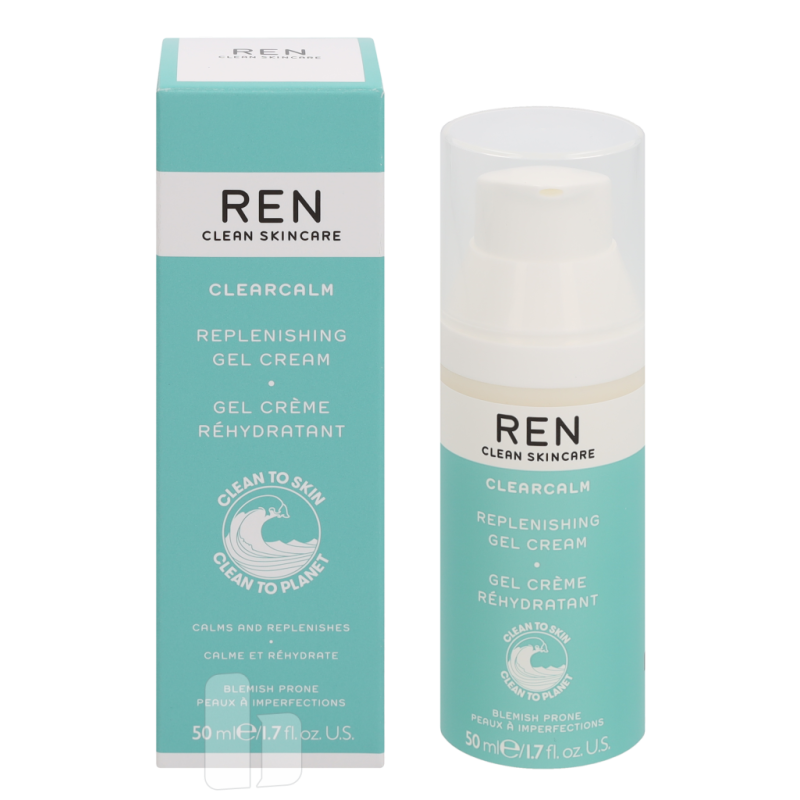 Produktbild för REN Clearcalm Replenishing Gel Cream