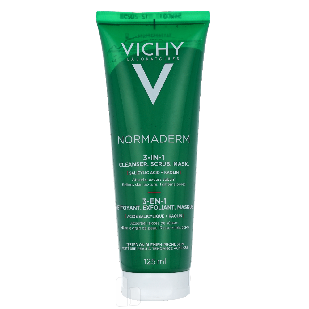 Produktbild för Vichy Normaderm Cleanser 3 In 1 Acne Treatment 125 ml Dam