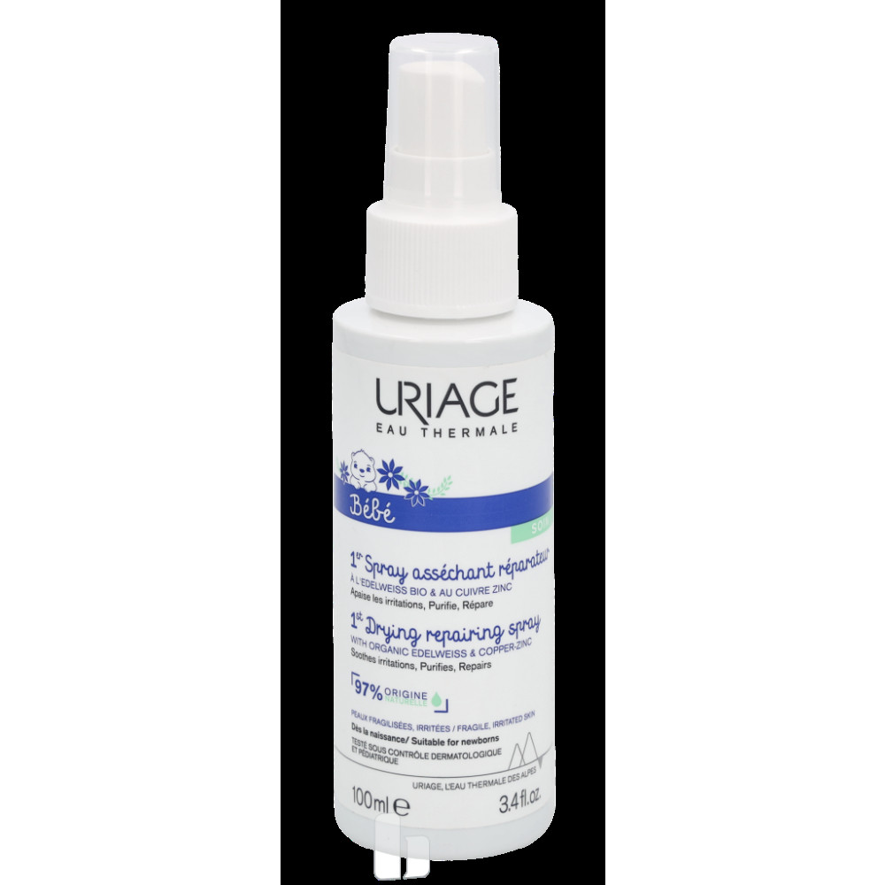 Produktbild för Uriage Bebe 1st Drying Repairing Spray 100 ml Unisex
