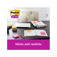 Produktbild för Notes POST-IT SS47,6x47,6mm re sort12/fp