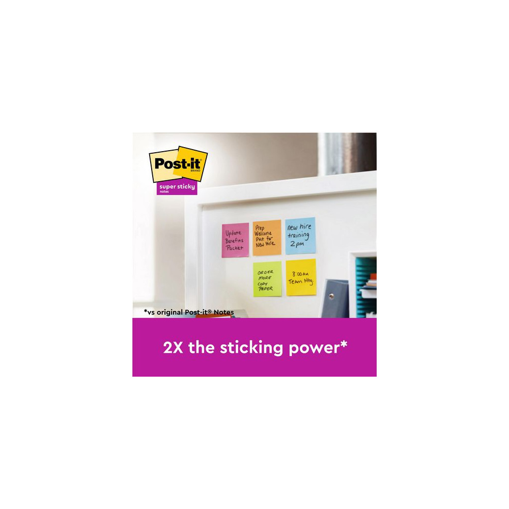Produktbild för Notes POST-IT SS47,6x47,6mm re sort12/fp