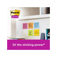 Produktbild för Notes POST-IT SS47,6x47,6mm re sort12/fp
