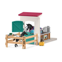 Produktbild för Schleich Horse Club - Horse Box with Mare and Foal