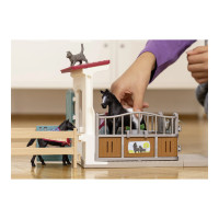 Produktbild för Schleich Horse Club - Horse Box with Mare and Foal