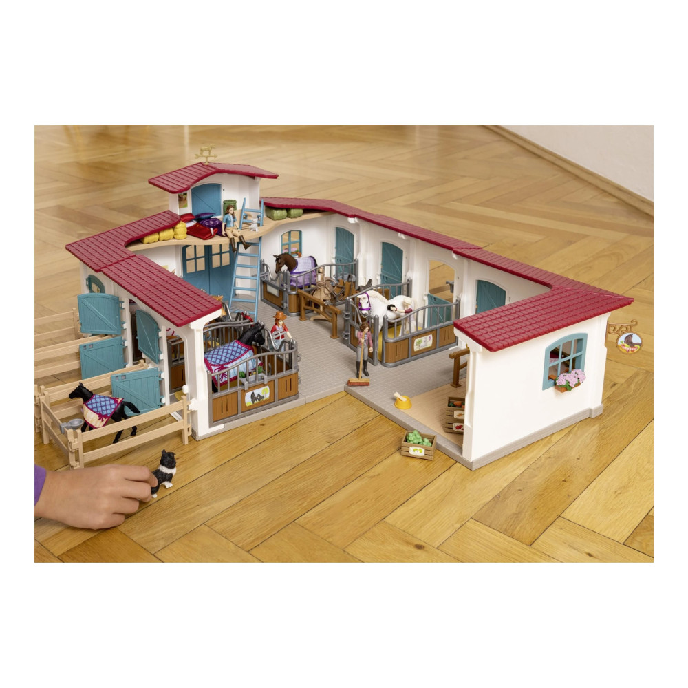 Produktbild för Schleich Horse Club - Horse Box with Mare and Foal