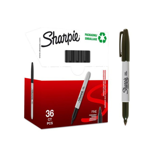 Sharpie Märkpenna SHARPIE F svart 32+4/fp