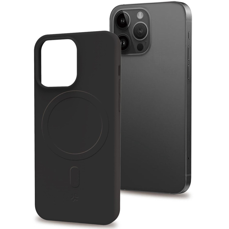 Produktbild för Cromomag Magnetic Soft rubber case MagSafe iPhone 15 Pro Svart