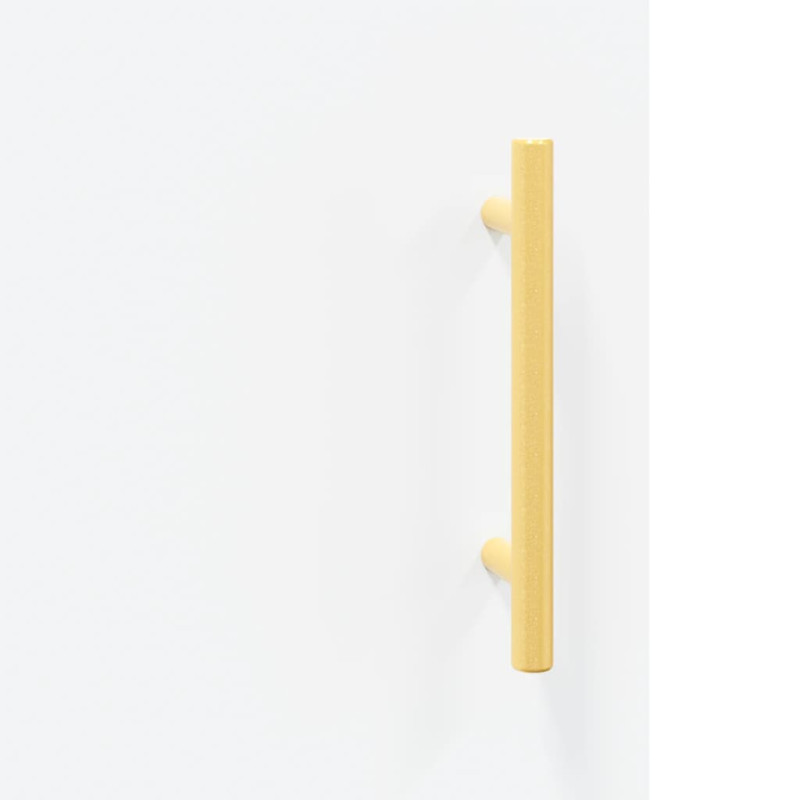 Produktbild för Högskåp vit 34,5x34x180 cm konstruerat trä
