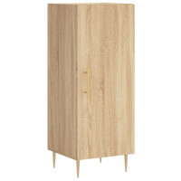 Produktbild för Högskåp sonoma-ek34,5x34x180 cm konstruerat trä
