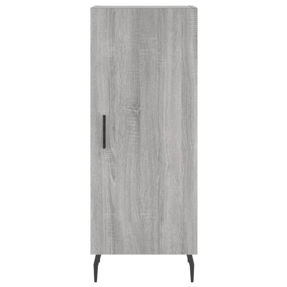 Produktbild för Högskåp grå sonoma 34,5x34x180 cm konstruerat trä