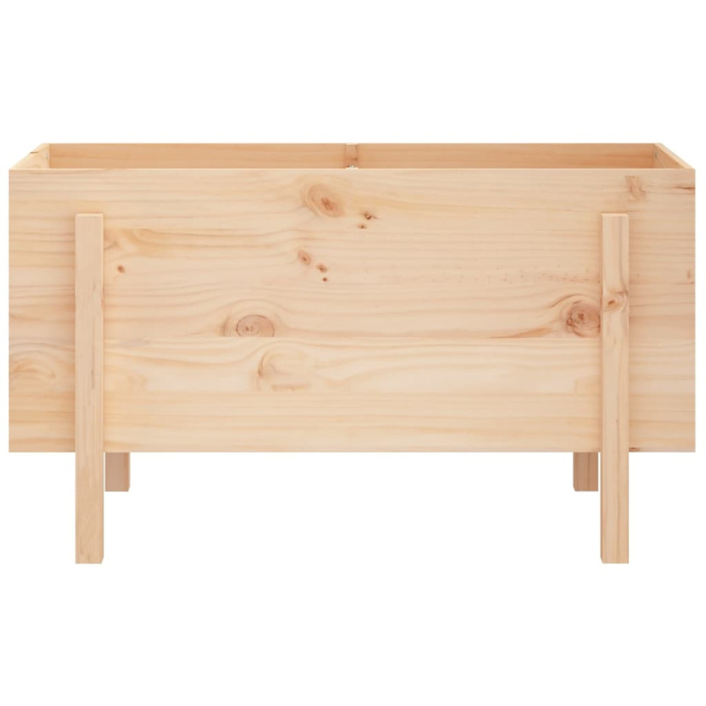Produktbild för Odlingslåda på ben 101x50x57 cm massiv furu