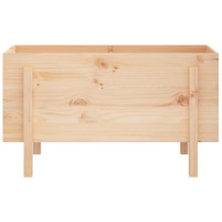 Produktbild för Odlingslåda på ben 101x50x57 cm massiv furu