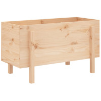 Produktbild för Odlingslåda på ben 101x50x57 cm massiv furu
