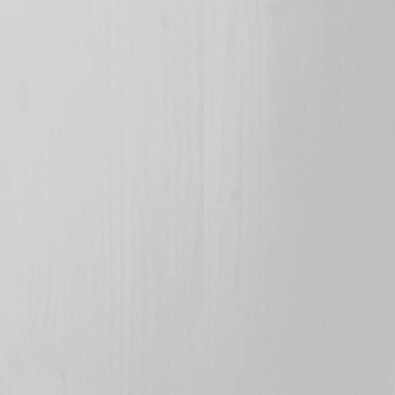 Produktbild för Hurts med hjul MOSS vit massiv furu
