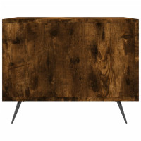 Produktbild för Soffbord 2 st rökfärgad ek 50x50x40 cm konstruerat trä