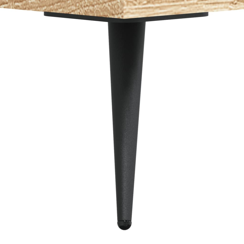 Produktbild för Soffbord 2 st sonoma ek 50x50x40 cm konstruerat trä