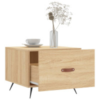 Produktbild för Soffbord 2 st sonoma ek 50x50x40 cm konstruerat trä