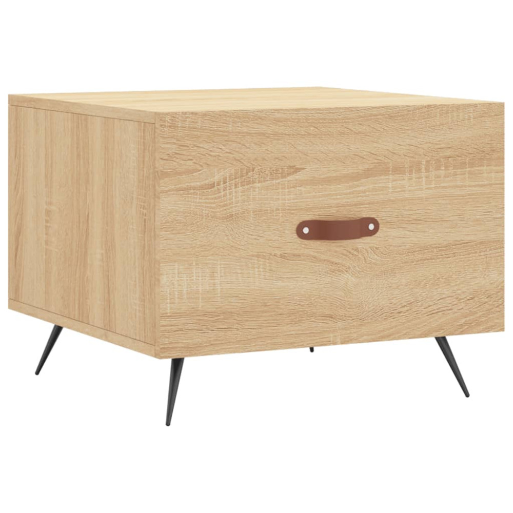 Produktbild för Soffbord 2 st sonoma ek 50x50x40 cm konstruerat trä