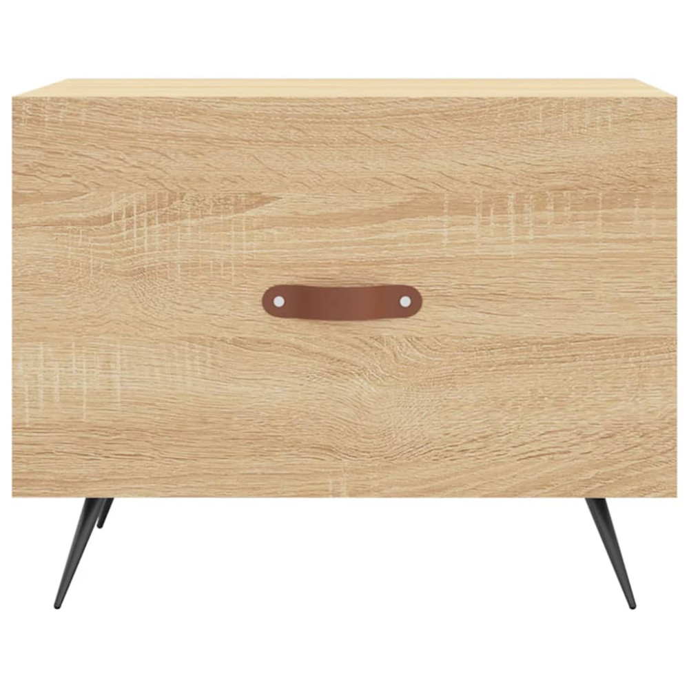 Produktbild för Soffbord 2 st sonoma ek 50x50x40 cm konstruerat trä