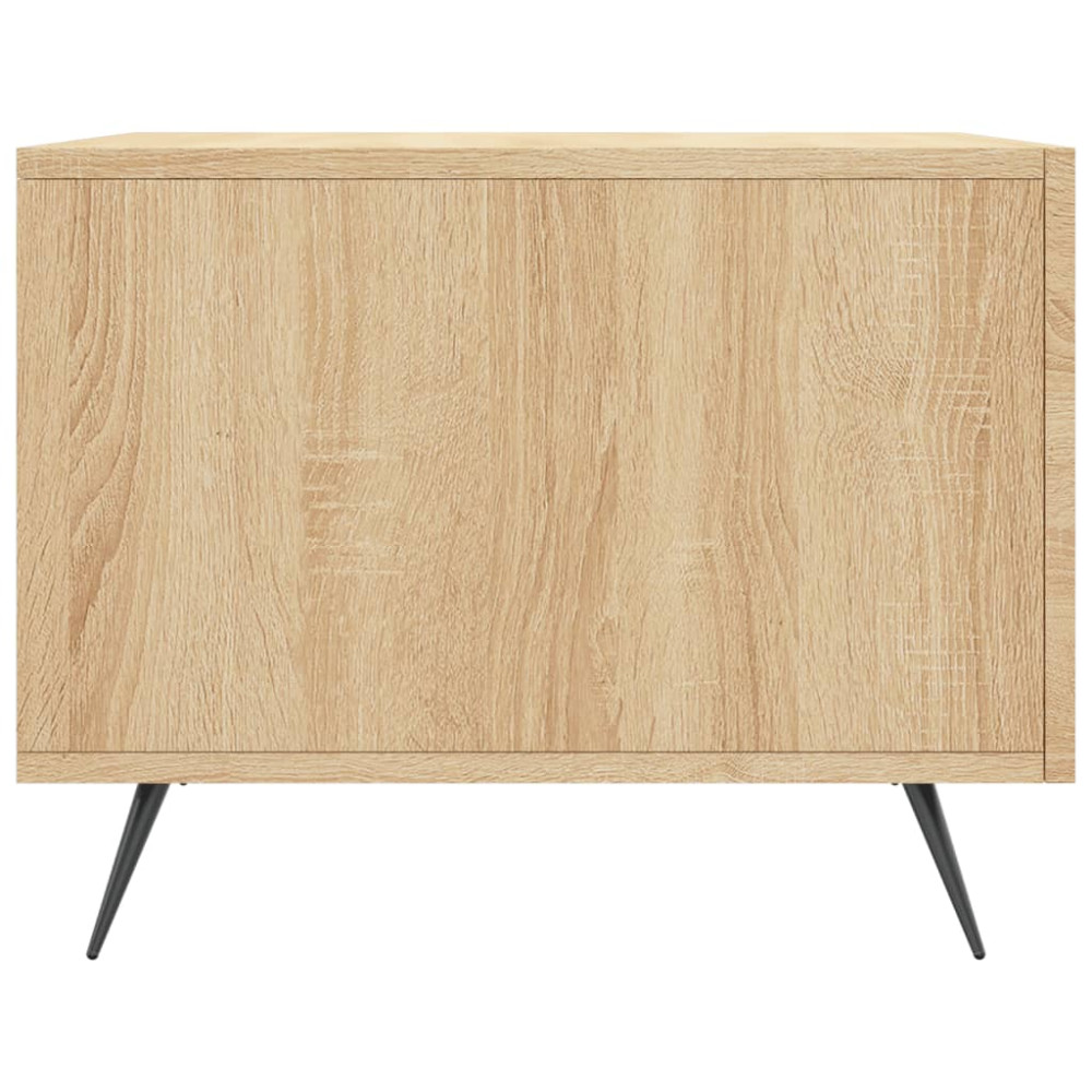 Produktbild för Soffbord 2 st sonoma ek 50x50x40 cm konstruerat trä