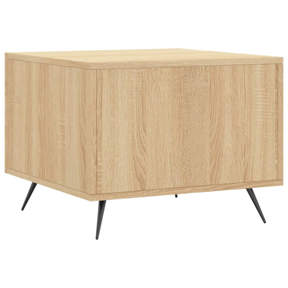 Produktbild för Soffbord 2 st sonoma ek 50x50x40 cm konstruerat trä