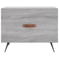 Produktbild för Soffbord 2 st grå sonoma 50x50x40 cm konstruerat trä