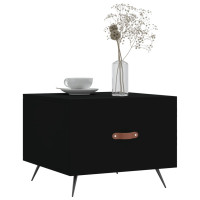 Produktbild för Soffbord 2 st svart 50x50x40 cm konstruerat trä