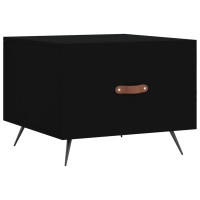Produktbild för Soffbord 2 st svart 50x50x40 cm konstruerat trä