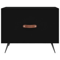 Produktbild för Soffbord 2 st svart 50x50x40 cm konstruerat trä