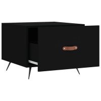 Produktbild för Soffbord 2 st svart 50x50x40 cm konstruerat trä