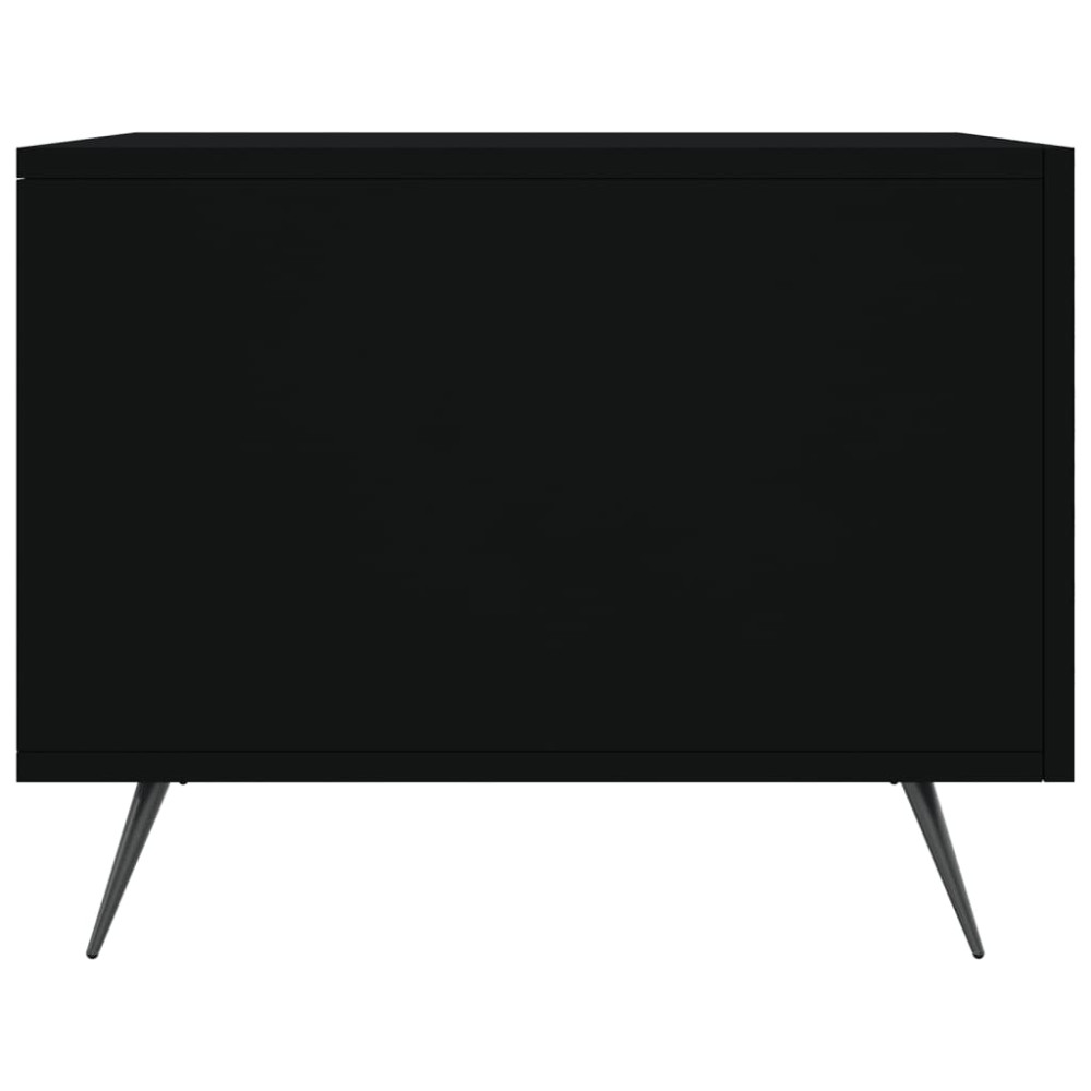 Produktbild för Soffbord 2 st svart 50x50x40 cm konstruerat trä