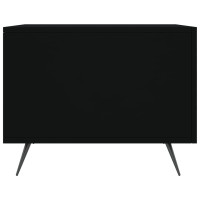 Produktbild för Soffbord 2 st svart 50x50x40 cm konstruerat trä