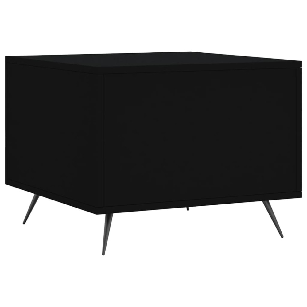 Produktbild för Soffbord 2 st svart 50x50x40 cm konstruerat trä