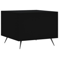 Produktbild för Soffbord 2 st svart 50x50x40 cm konstruerat trä