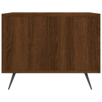 Produktbild för Soffbord 2 st brun ek 50x50x40 cm konstruerat trä