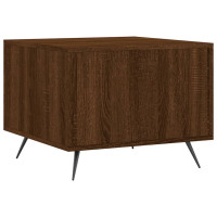 Produktbild för Soffbord 2 st brun ek 50x50x40 cm konstruerat trä