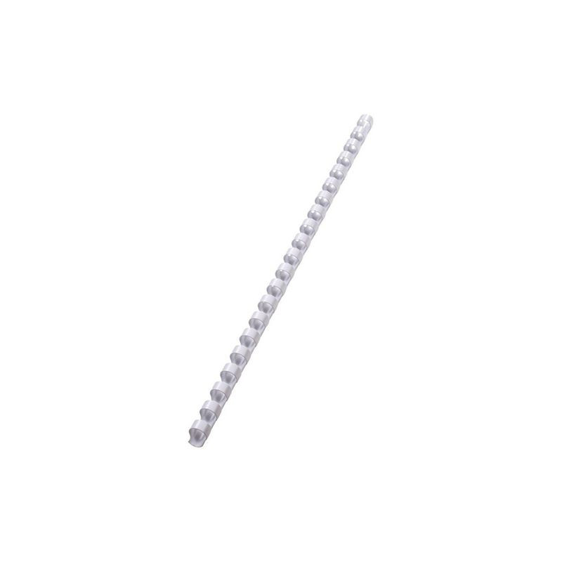 Produktbild för Plastspiral GBC 10mm vit 65 bl. 100/fp