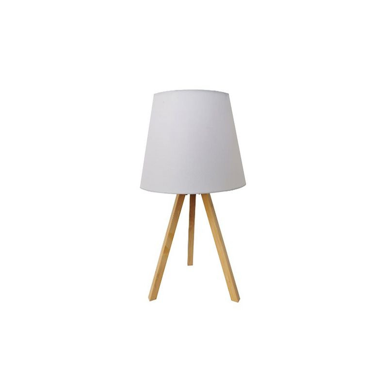Produktbild för Bordslampa UNILUX Katy Led vit/bambu