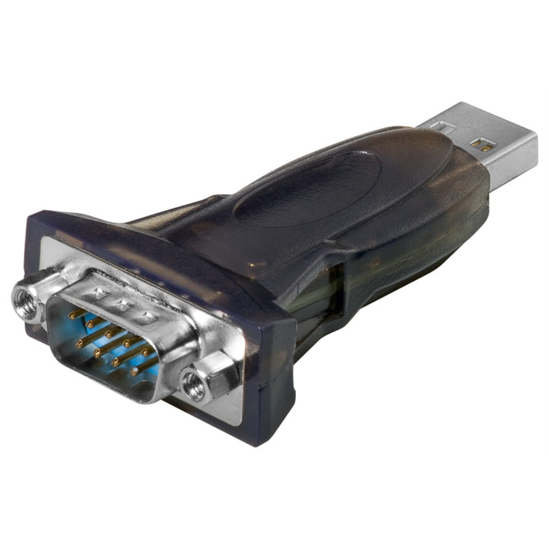 Produktbild för Goobay 95436 seriella kablar Transparent 1,5 m USB Type-A RS-232