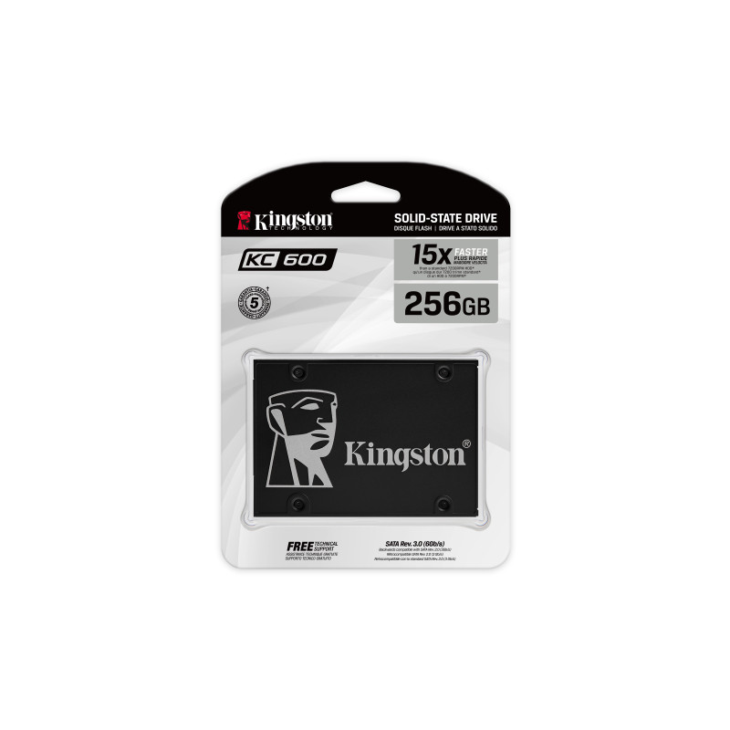 Produktbild för Kingston Technology KC600 2.5" 256 GB Serial ATA III 3D TLC