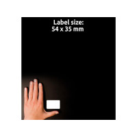 Produktbild för Etikett AVERY handskriv 54x35mm 224/fp