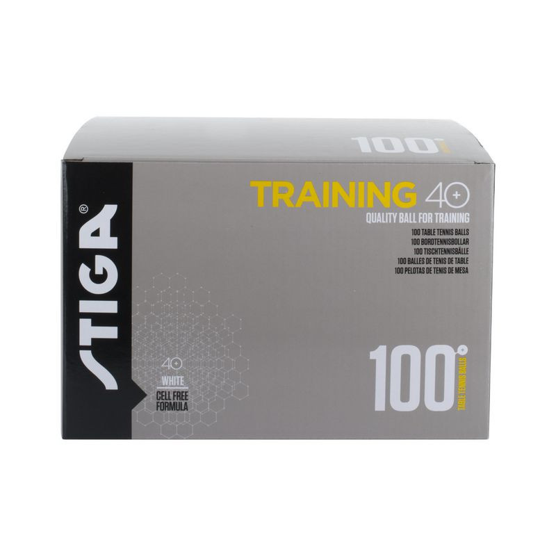 Produktbild för Bordtennisboll STIGA Training vit 100/fp