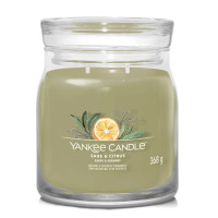 Miniatyr av produktbild för Yankee Candle Sage & Citrus stearinljus Cylinder Citron, Lime, Salvia Grön 1 styck