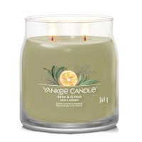 Miniatyr av produktbild för Yankee Candle Sage & Citrus stearinljus Cylinder Citron, Lime, Salvia Grön 1 styck