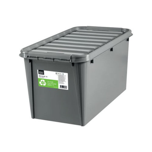 [NORDIC Brands] Plastlåda SMARTSTORE ECO 70L m.lock grå