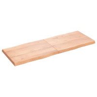 Produktbild för Bordsskiva ljusbrun 160x60x(2-6) cm massivt trä levande kant